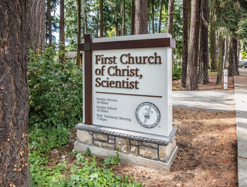 First Church of Christ, Scientist back monument